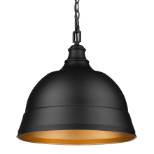 Golden Canada 7313-L BLK - Golden Lighting Rebel 2-light Pendant in Matte Black